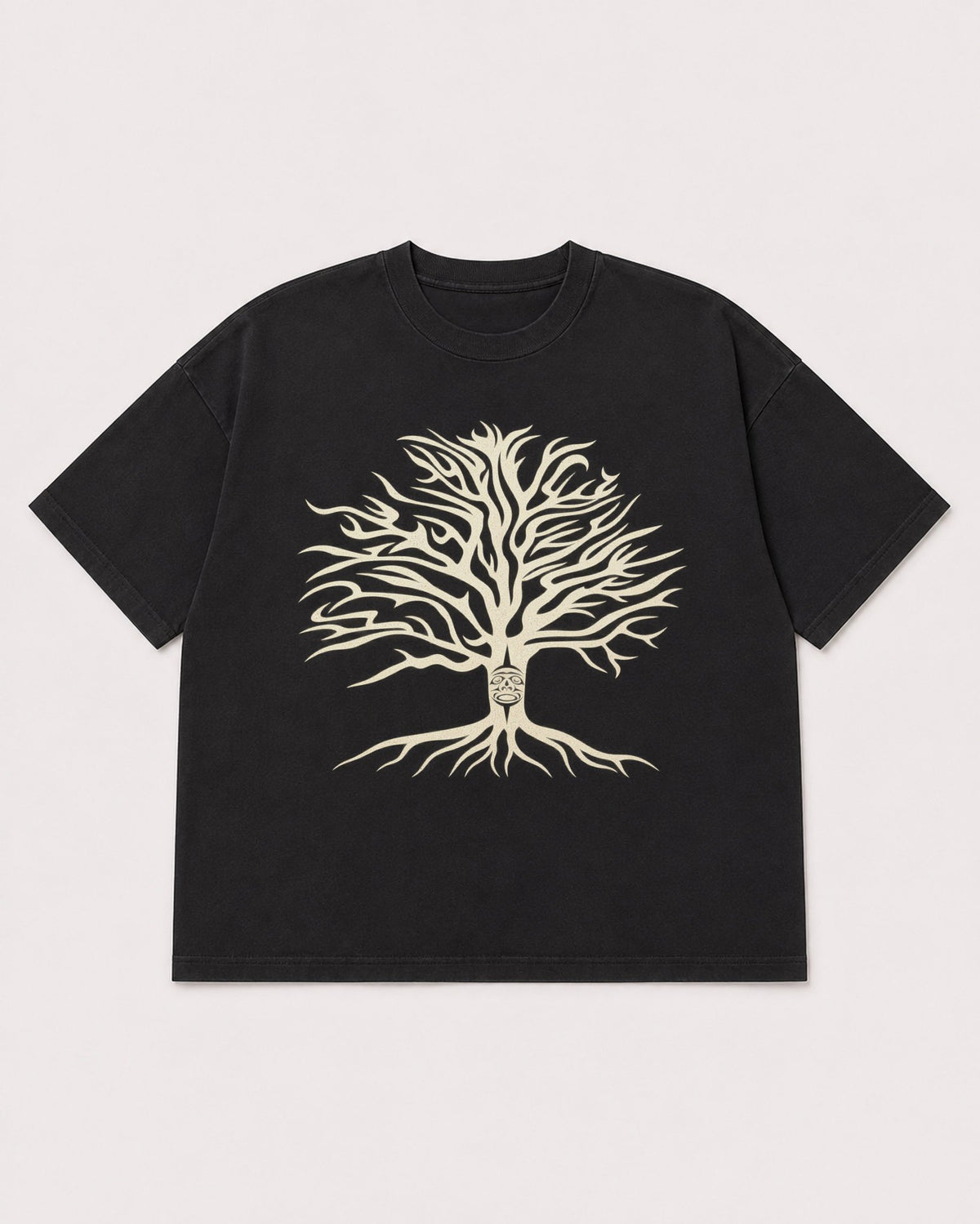 Mockup Boxy Heavyweight Tee Black product
