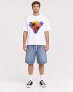 Mockup Boxy Heavyweight Tee White male full-body 08