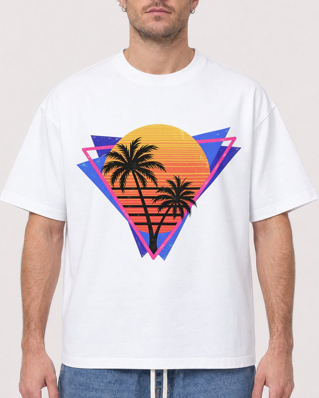 Mockup Boxy Heavyweight Tee White male close-up 08