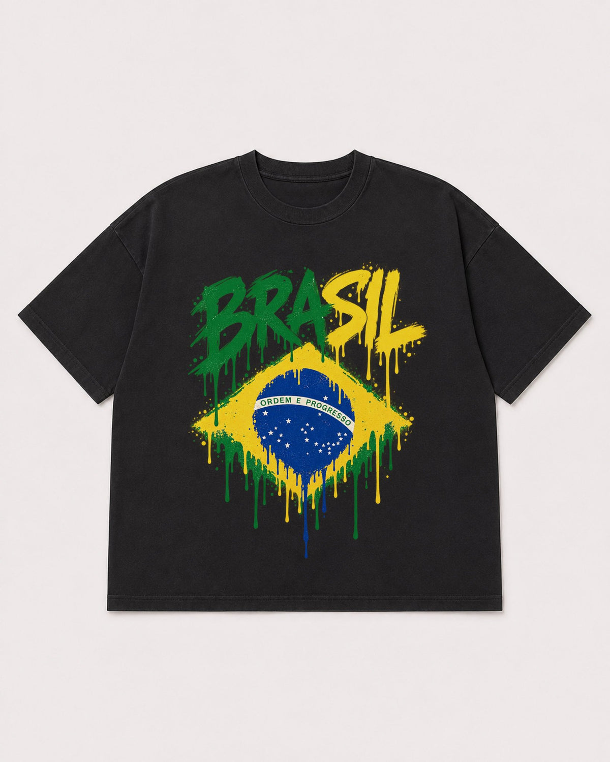 Mockup Boxy Heavyweight Tee Black product