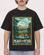 Mockup Boxy Heavyweight Tee Black male close-up 09