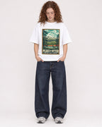 Mockup Boxy Heavyweight Tee White female full-body 09