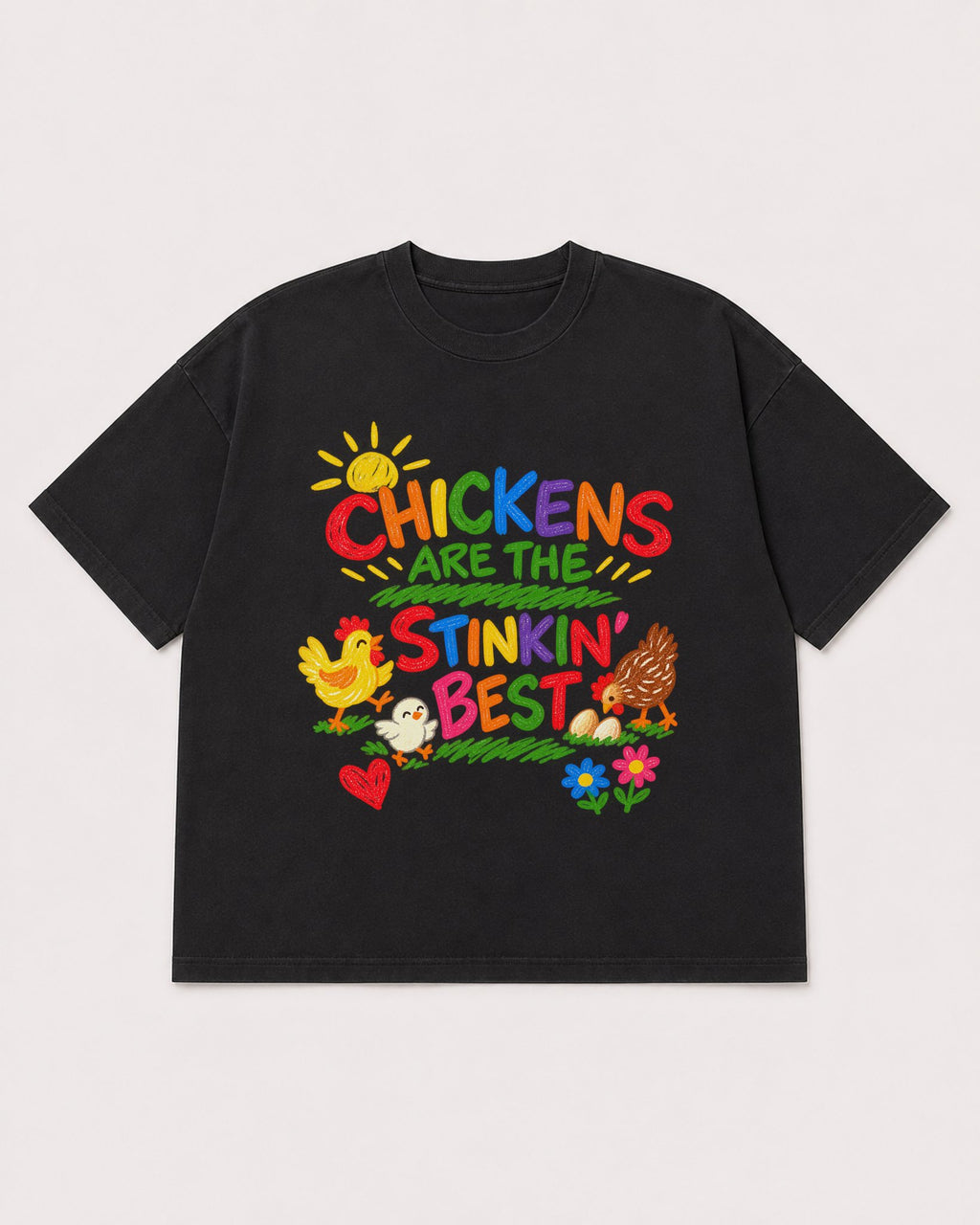 Mockup Boxy Heavyweight Tee Black product