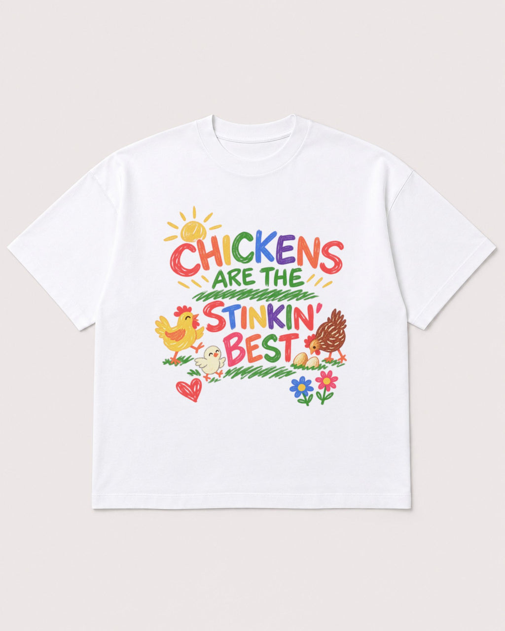 Mockup Boxy Heavyweight Tee White product