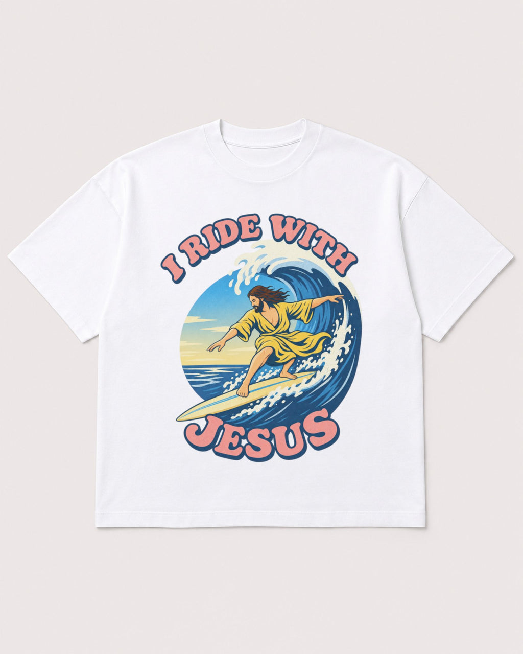 Mockup Boxy Heavyweight Tee White product