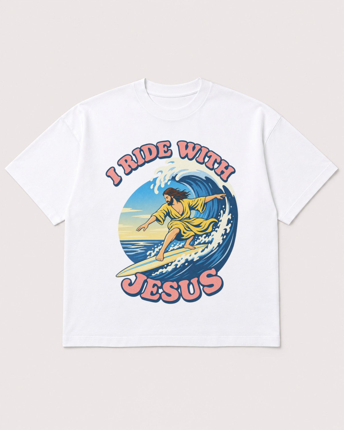 Mockup Boxy Heavyweight Tee White product