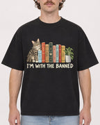 Mockup Boxy Heavyweight Tee Black male close-up 09