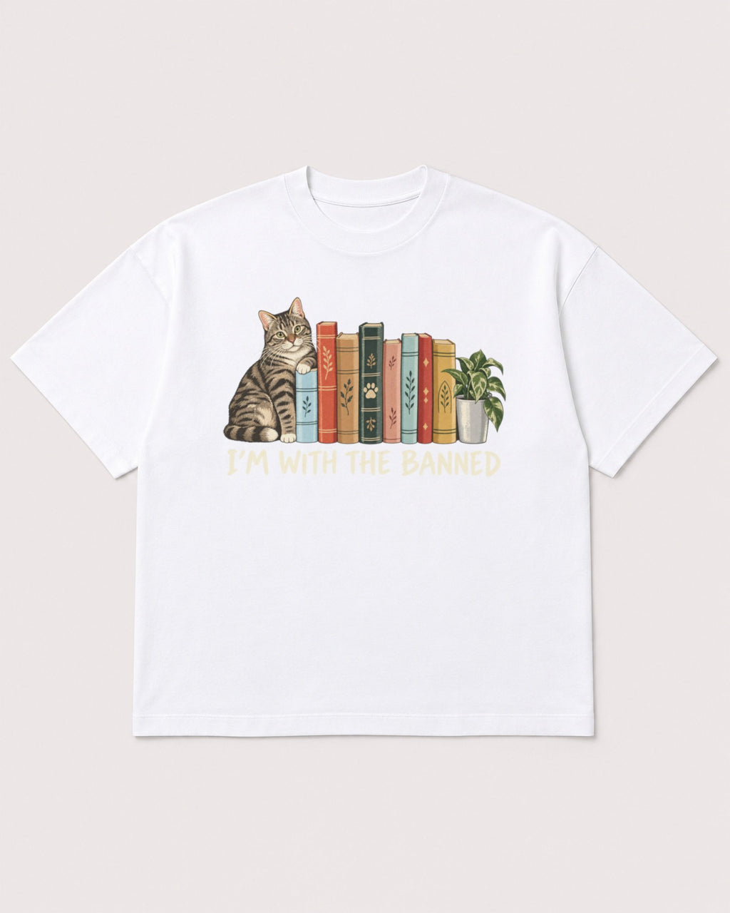 Mockup Boxy Heavyweight Tee White product