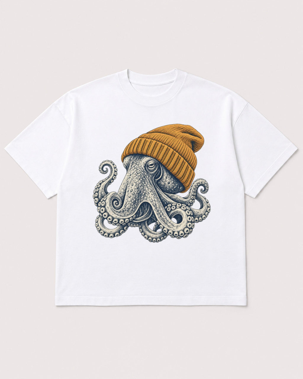 Mockup Boxy Heavyweight Tee White product