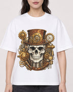 Mockup Boxy Heavyweight Tee White female close-up 03