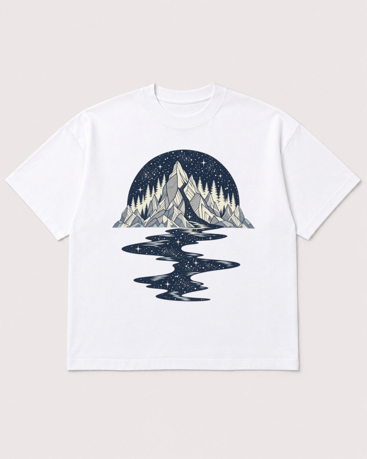 Mockup Boxy Heavyweight Tee White product