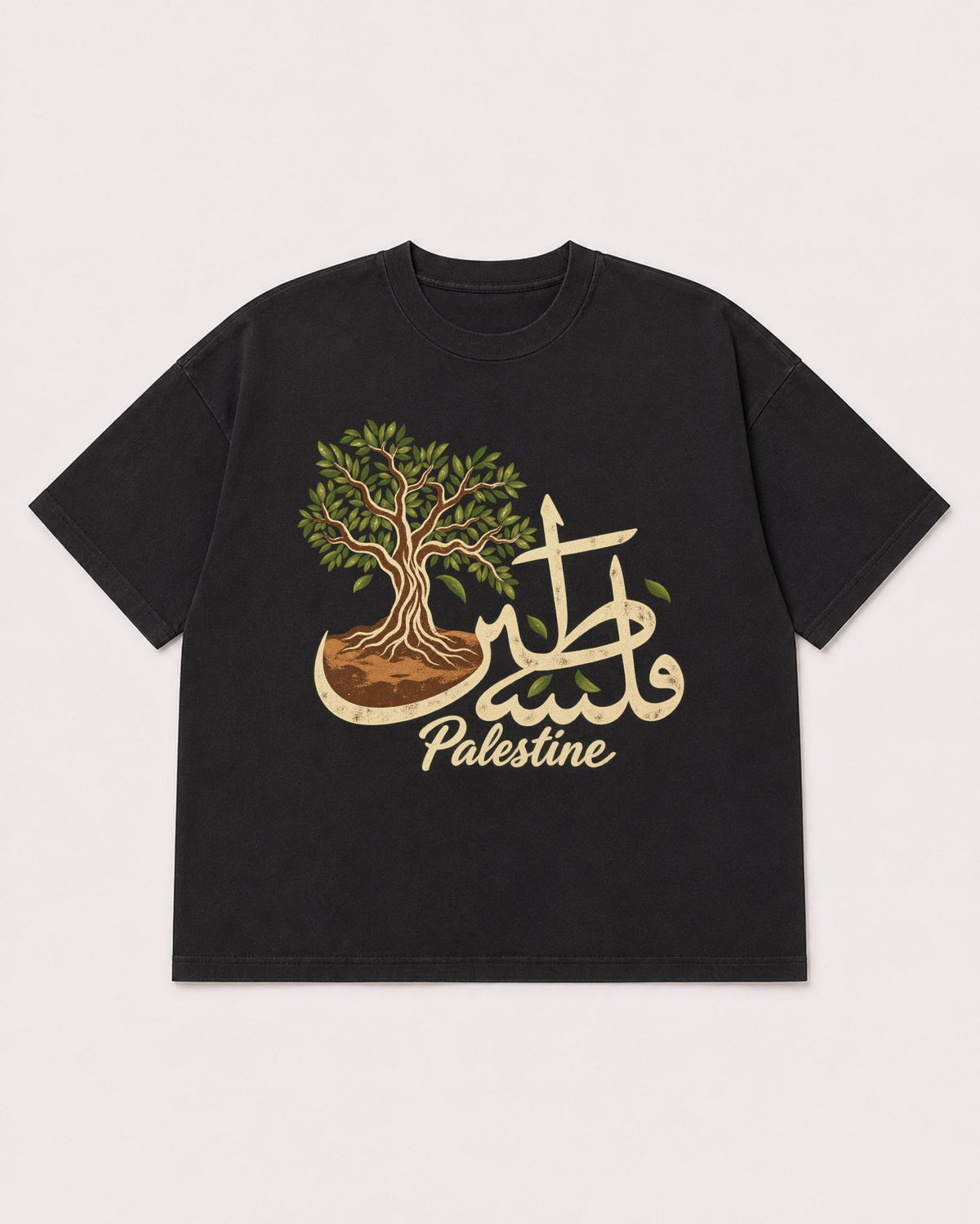 Mockup Boxy Heavyweight Tee Black product