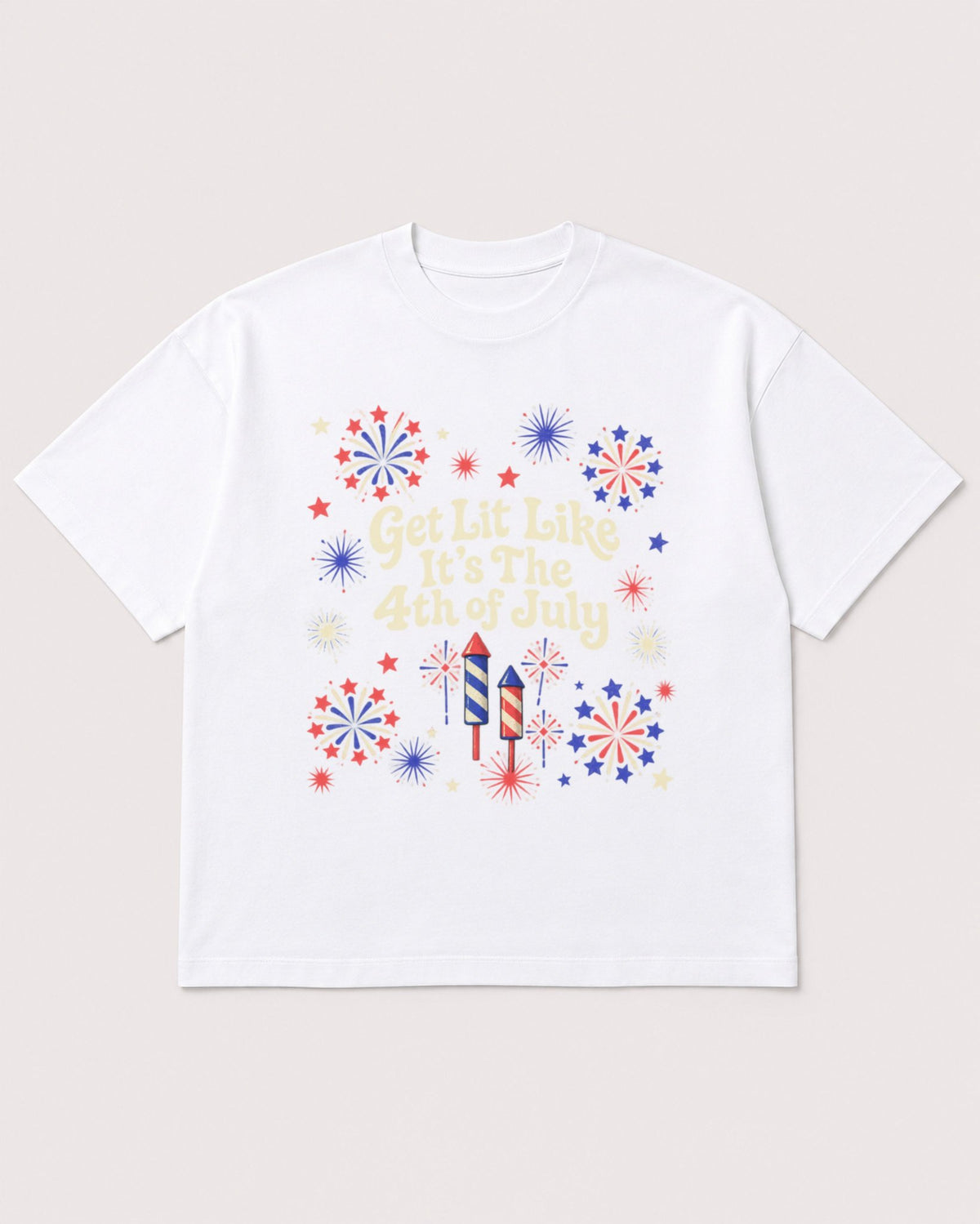 Mockup Boxy Heavyweight Tee White product