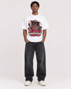 Mockup Boxy Heavyweight Tee White male full-body 05