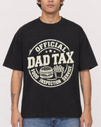 Mockup Boxy Heavyweight Tee Black male close-up 06