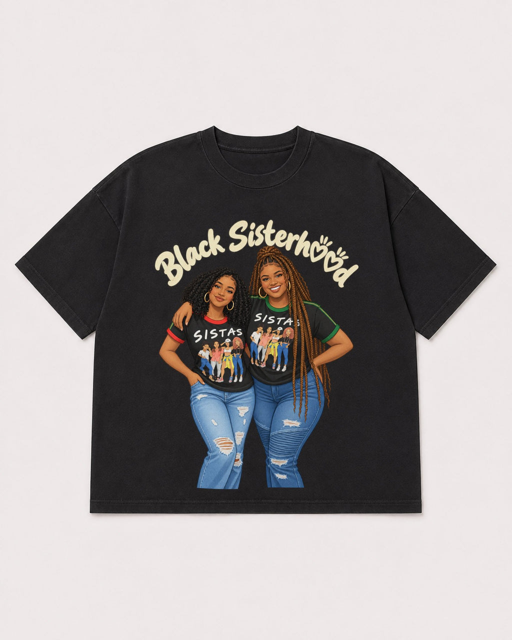 Mockup Boxy Heavyweight Tee Black product