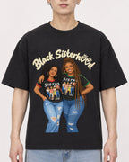 Mockup Boxy Heavyweight Tee Black male close-up 01