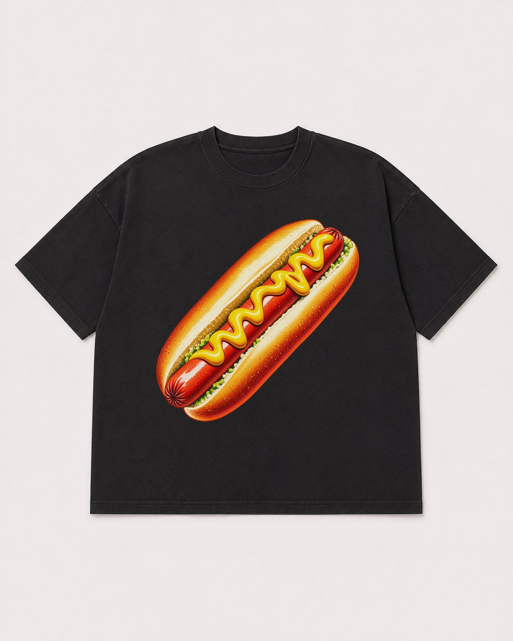 Mockup Boxy Heavyweight Tee Black product