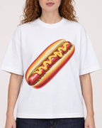 Mockup Boxy Heavyweight Tee White female close-up 09
