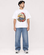 Mockup Boxy Heavyweight Tee White male full-body 02