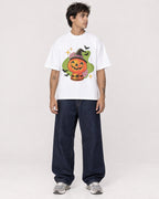 Mockup Boxy Heavyweight Tee White male full-body 06