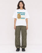 Mockup Boxy Heavyweight Tee White female full-body 02