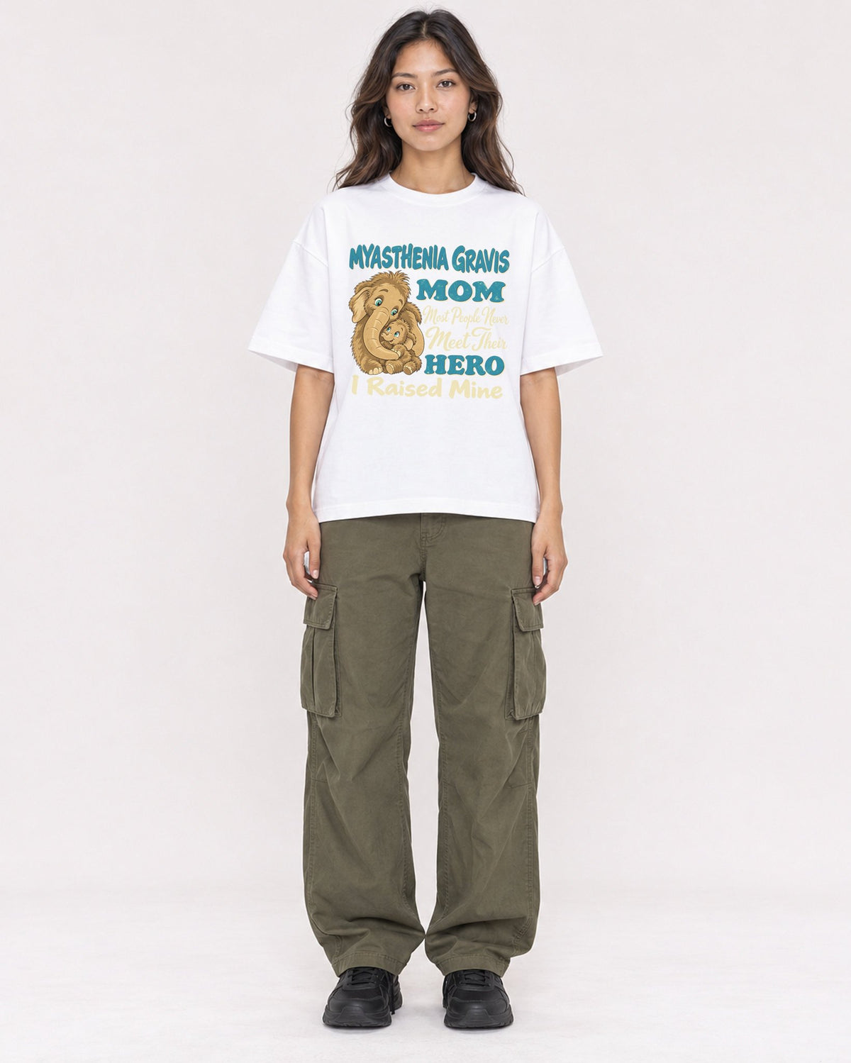 Mockup Boxy Heavyweight Tee White female full-body 02