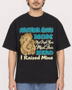 Mockup Boxy Heavyweight Tee Black male close-up 02
