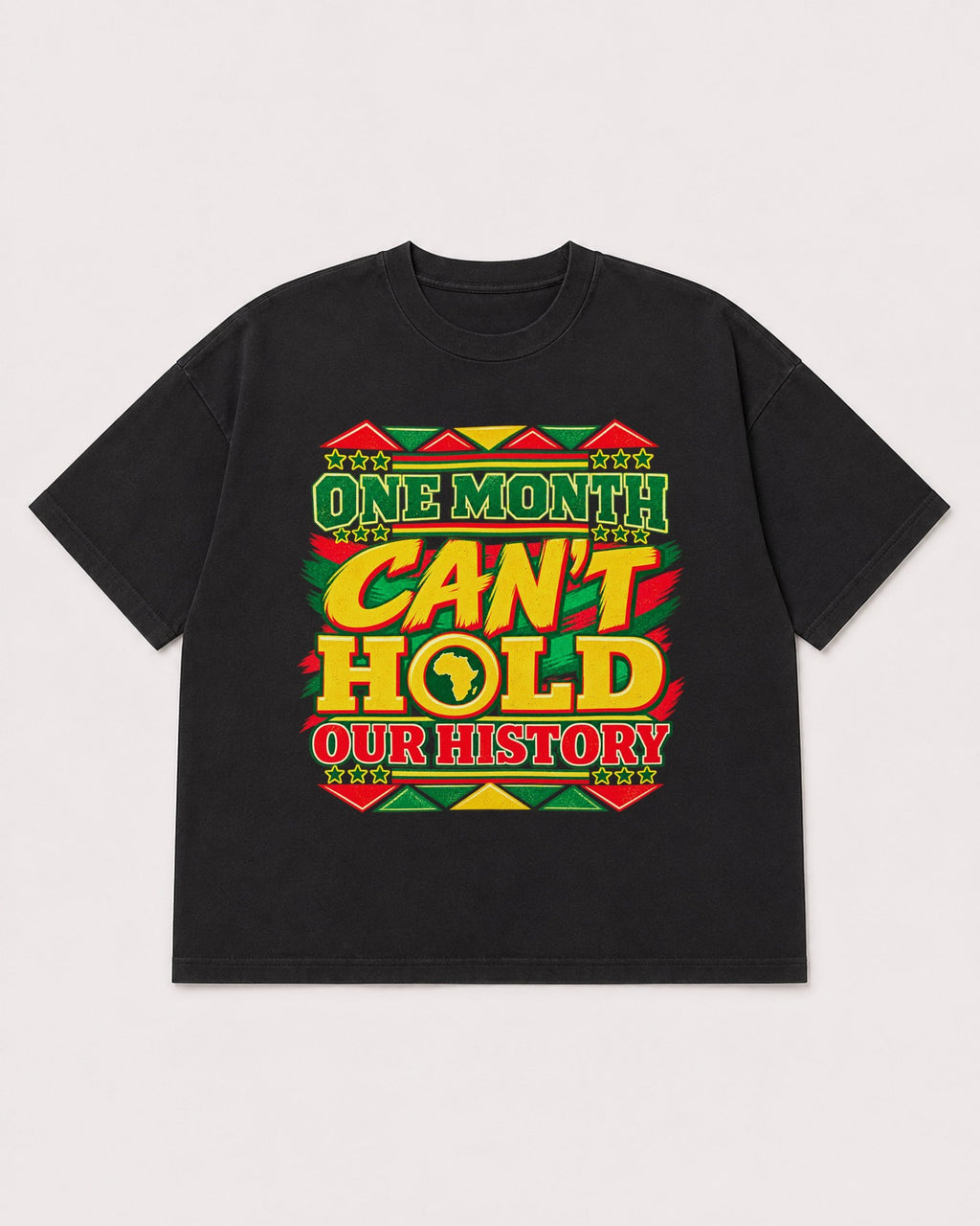Mockup Boxy Heavyweight Tee Black product