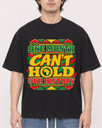Mockup Boxy Heavyweight Tee Black male close-up 03