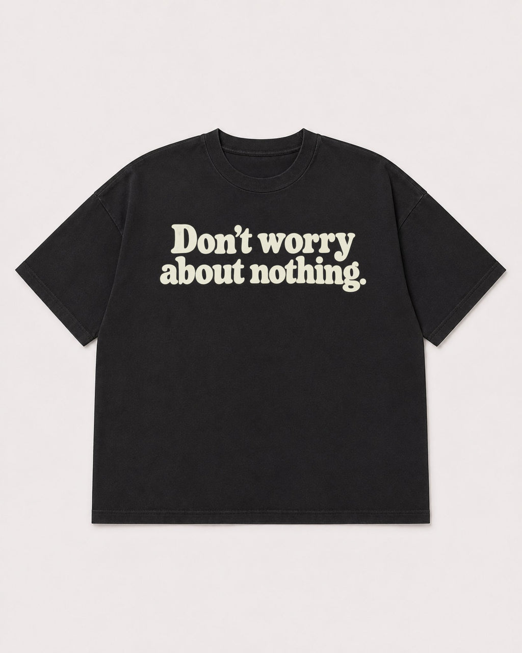 Mockup Boxy Heavyweight Tee Black product