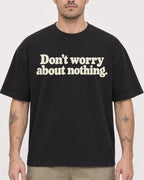 Mockup Boxy Heavyweight Tee Black male close-up 48