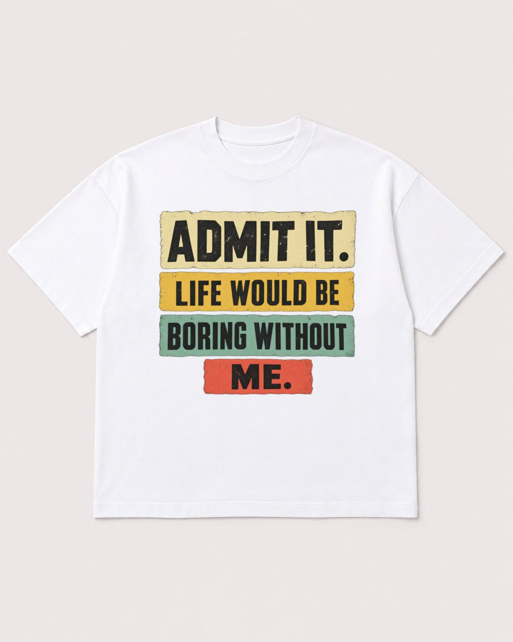 Mockup Boxy Heavyweight Tee White product