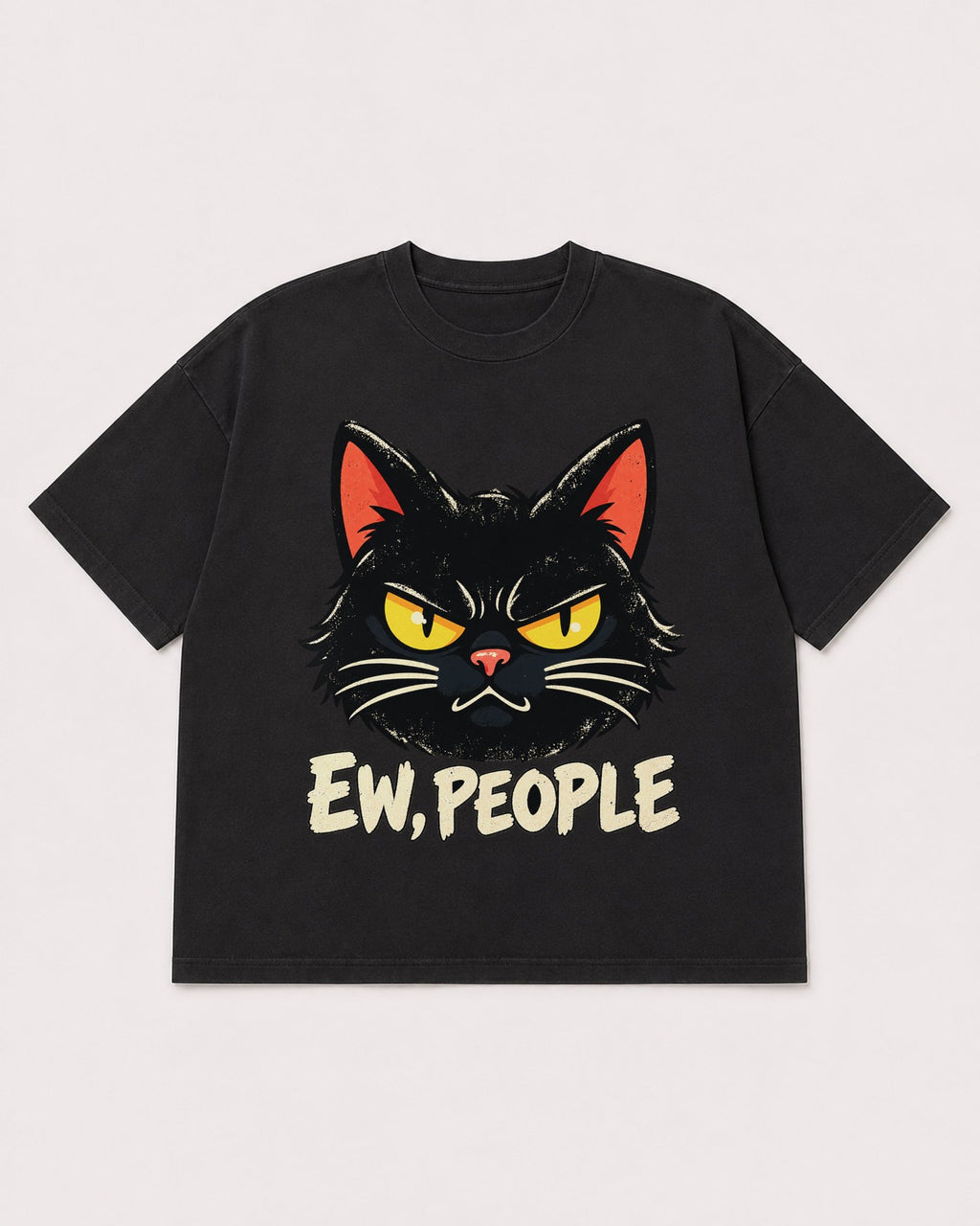 Mockup Boxy Heavyweight Tee Black product