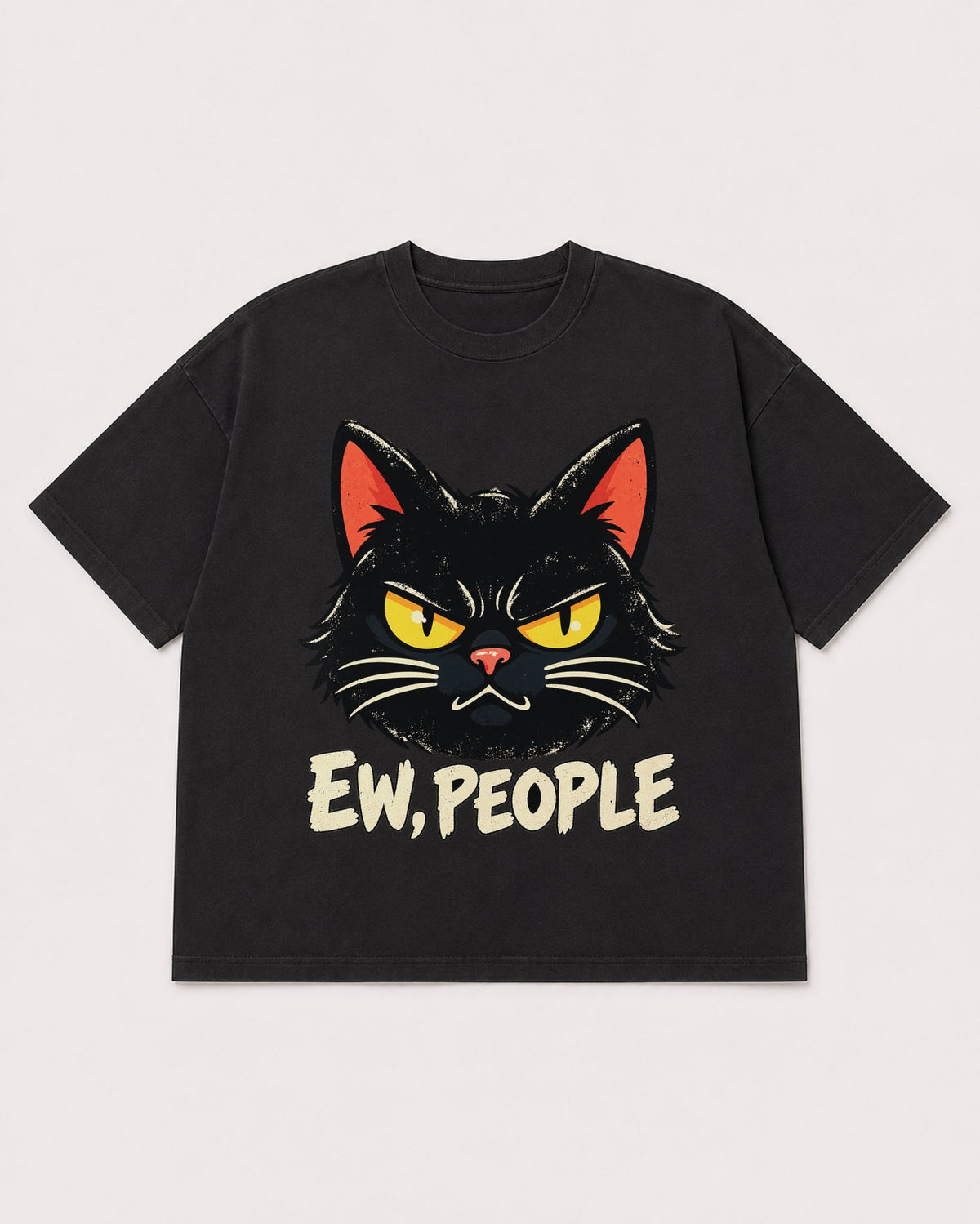 Mockup Boxy Heavyweight Tee Black product