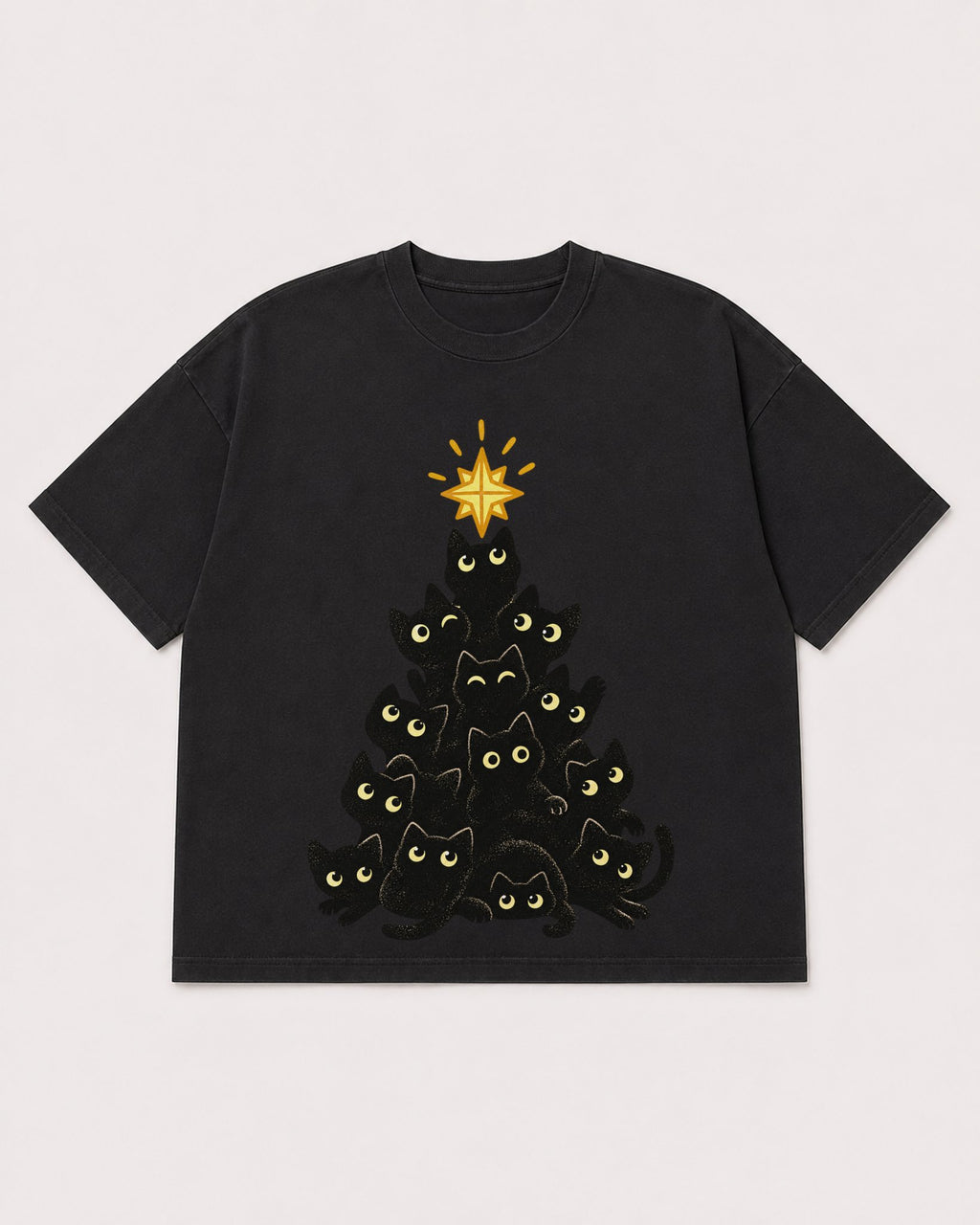 Mockup Boxy Heavyweight Tee Black product