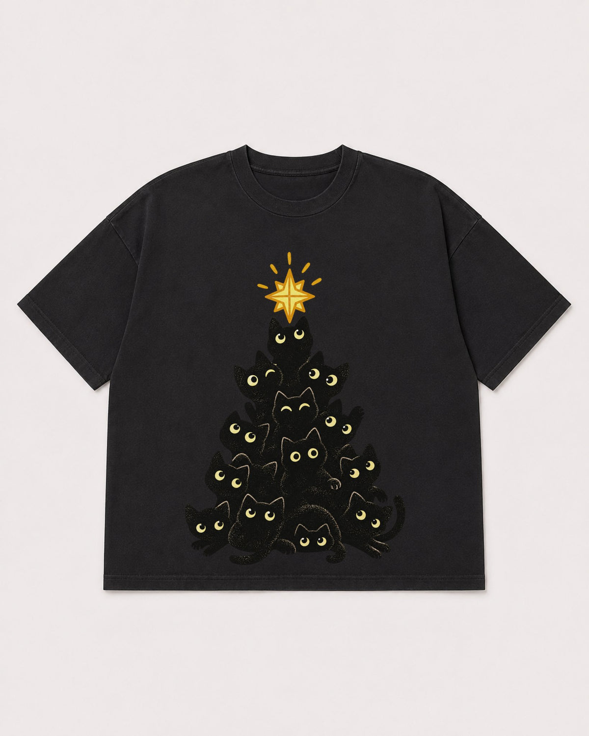 Mockup Boxy Heavyweight Tee Black product