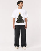 Mockup Boxy Heavyweight Tee White male full-body 10