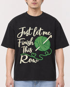 Mockup Boxy Heavyweight Tee Black male close-up 13