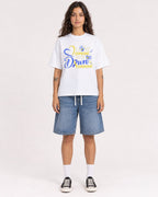 Mockup Boxy Heavyweight Tee White female full-body 06