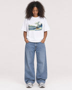 Mockup Boxy Heavyweight Tee White female full-body 05