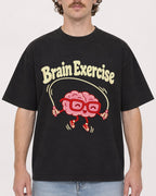 Mockup Boxy Heavyweight Tee Black male close-up 09