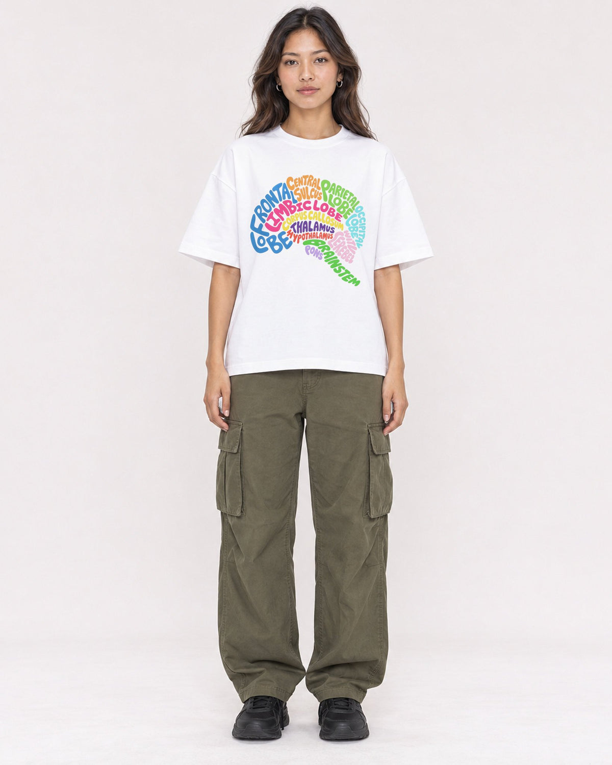 Mockup Boxy Heavyweight Tee White female full-body 02
