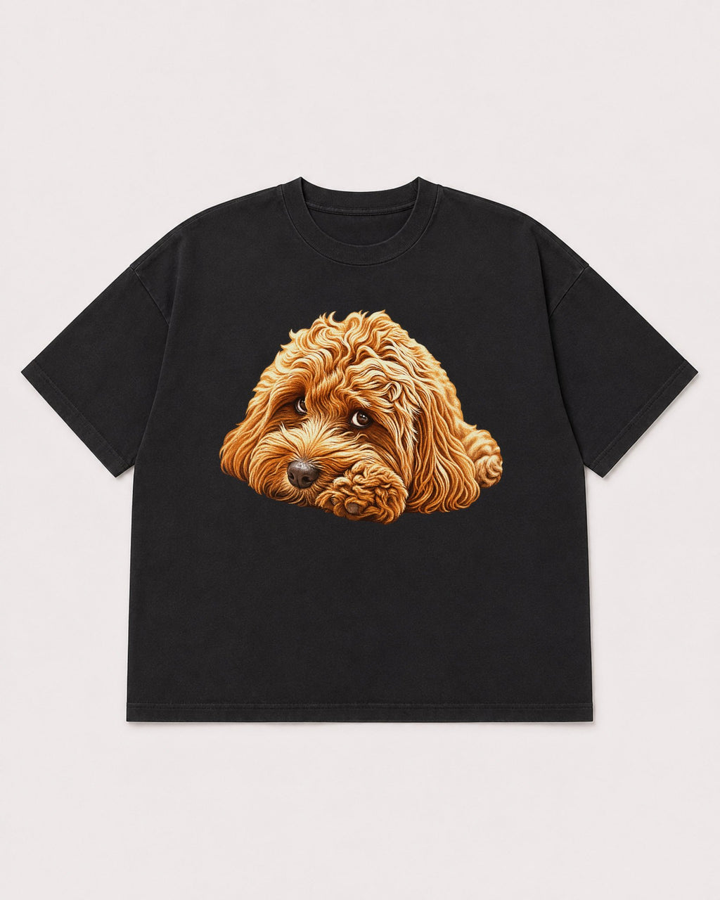 Mockup Boxy Heavyweight Tee Black product