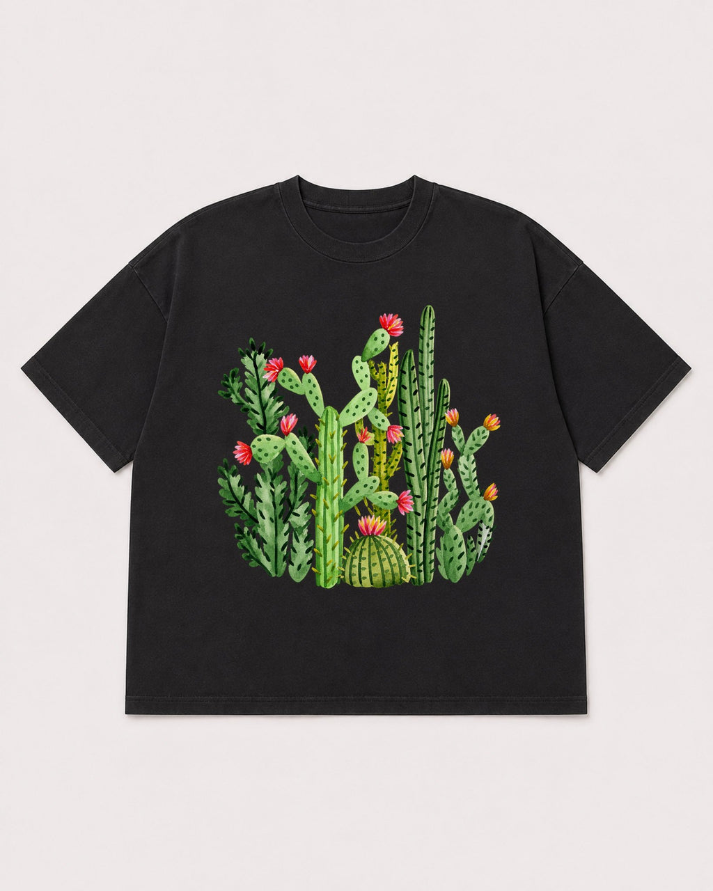 Mockup Boxy Heavyweight Tee Black product