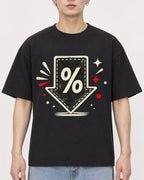 Mockup Boxy Heavyweight Tee Black male close-up 01