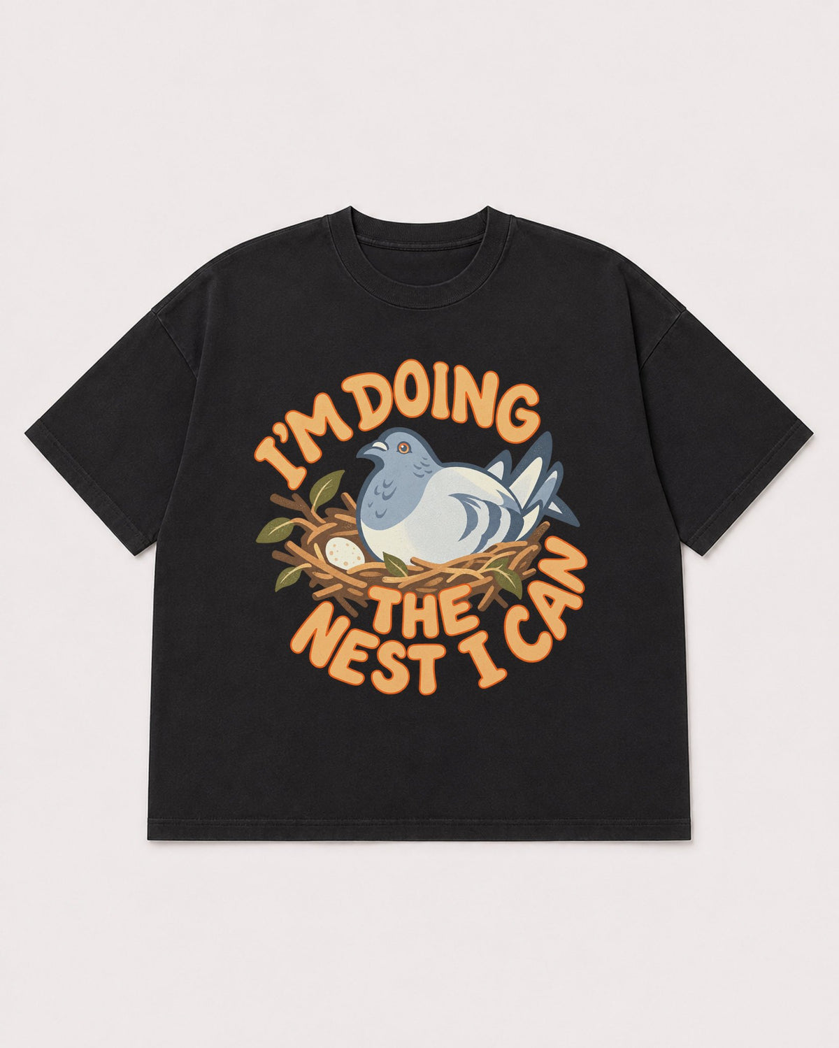 Mockup Boxy Heavyweight Tee Black product