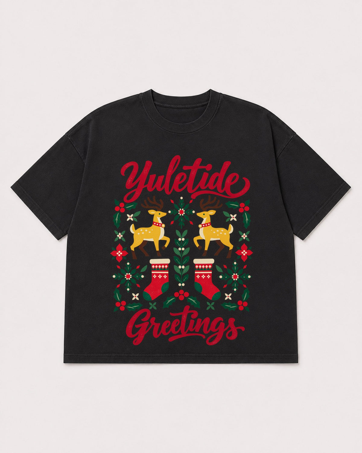 Mockup Boxy Heavyweight Tee Black product