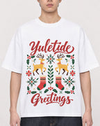 Mockup Boxy Heavyweight Tee White male close-up 01