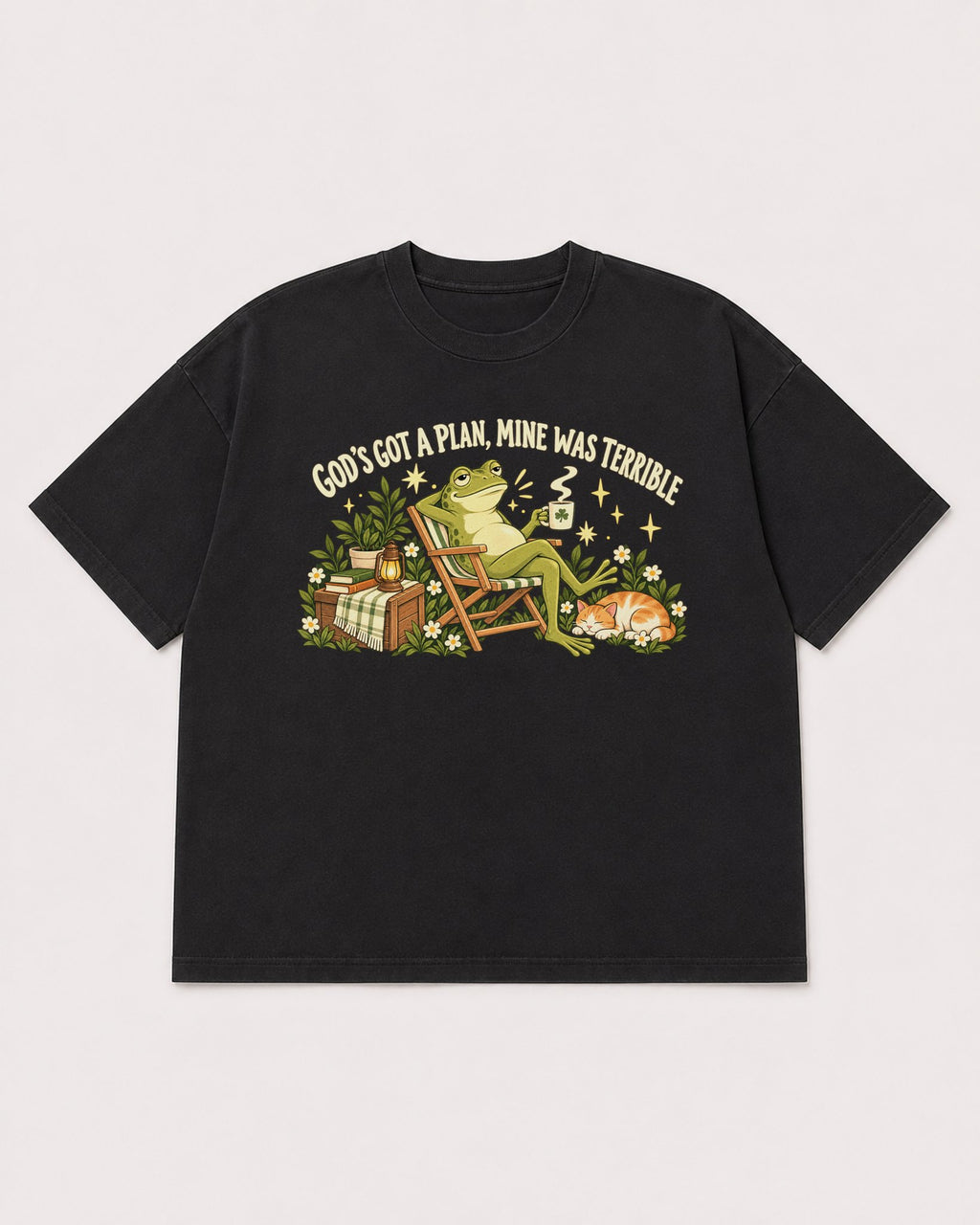 Mockup Boxy Heavyweight Tee Black product
